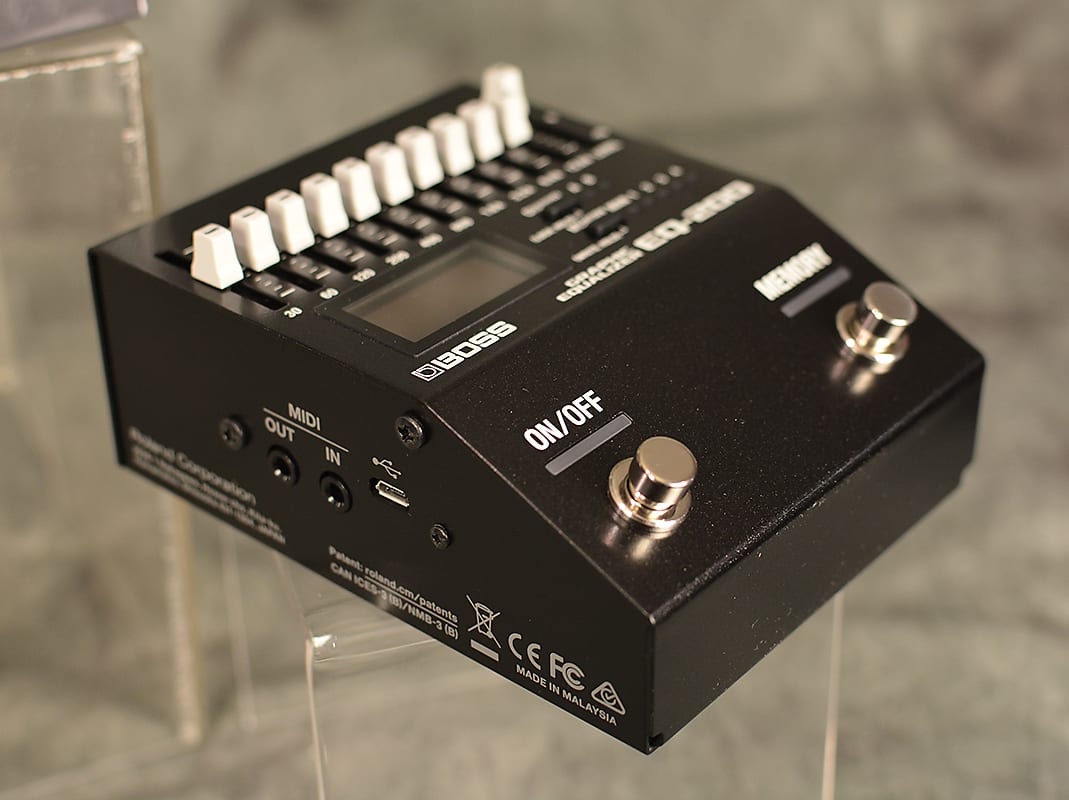 Boss EQ-200 Graphic Equalizer Pedal 10 Band Memory –