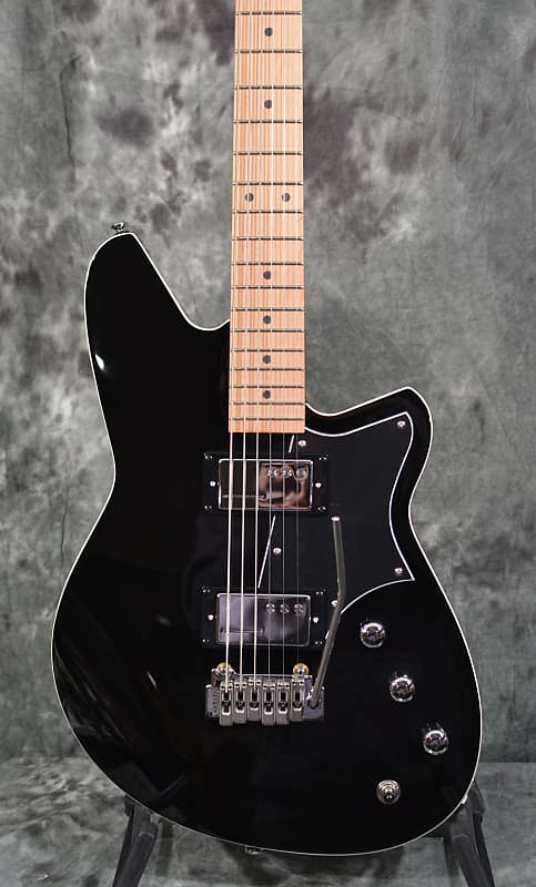 Reverend Descent W Baritone Bolt-On Series Midnight Black