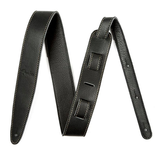 Fender Artisan Crafted Leather Strap Black 2"