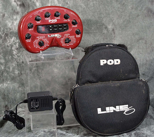 Line 6 POD 2.0 Modeling Amp & Multi Effect Modeler Box w Factory Power Supply & Case