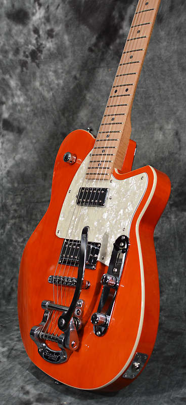 Reverend Flatroc Retroblast Transparent Rock Orange