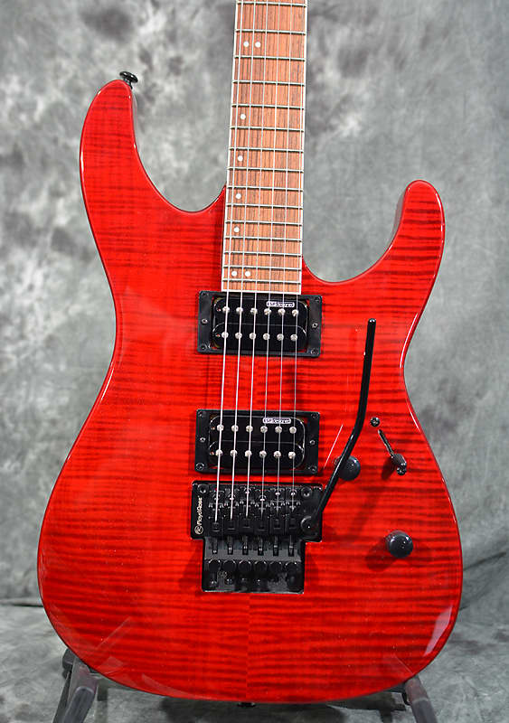 ESP LTD M-200 FM Flame Maple Top Translucent Red w Floyd Rose