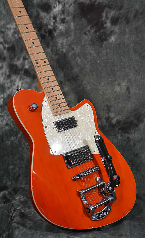 Reverend Flatroc Retroblast Transparent Rock Orange