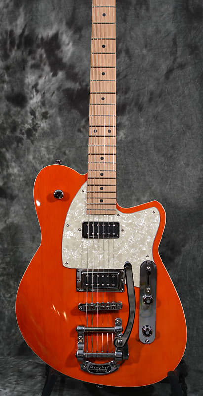 Reverend Flatroc Retroblast Transparent Rock Orange