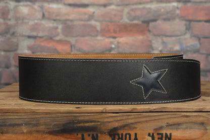Henry Heller HPST-BLK Leather Vintage Cutout Series Blue Star