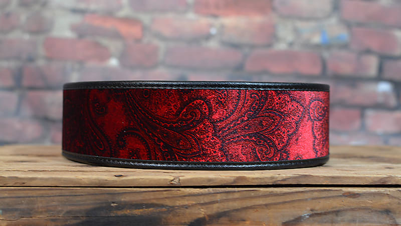 Right On Straps T-Paisley velvet Red Talisman Strap