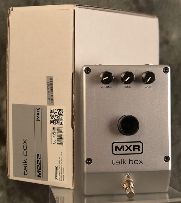 MXR M222 Talk Box w/ 8' surgical tube, mic stand clip, 18v power